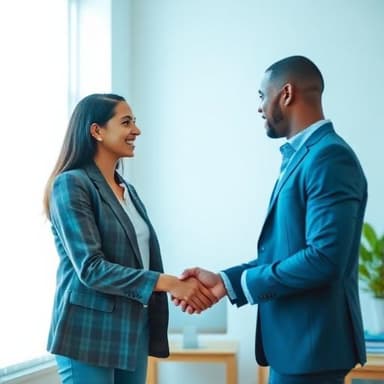 Two people shaking hands
